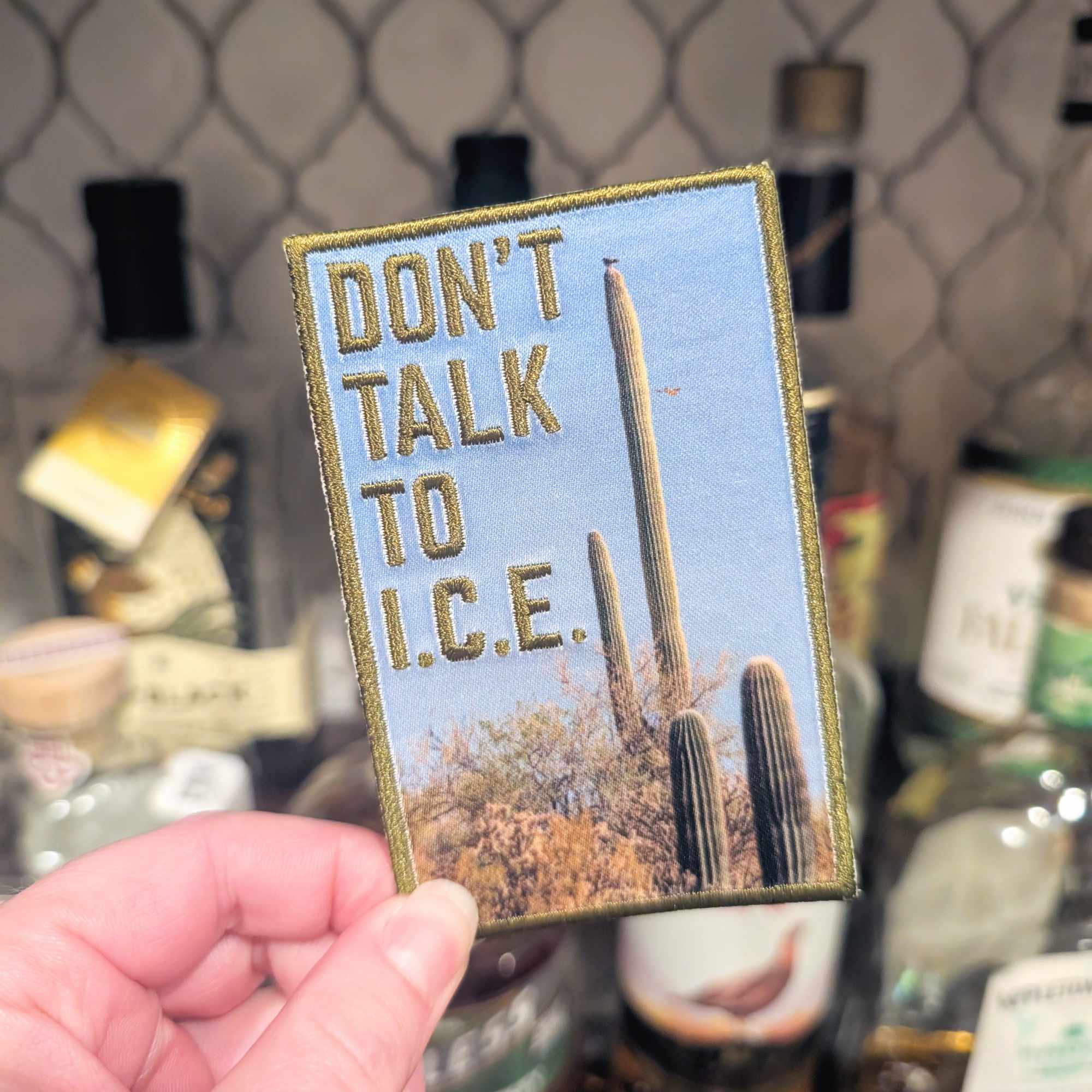 Don't Talk To I.C.E. iron-on patch