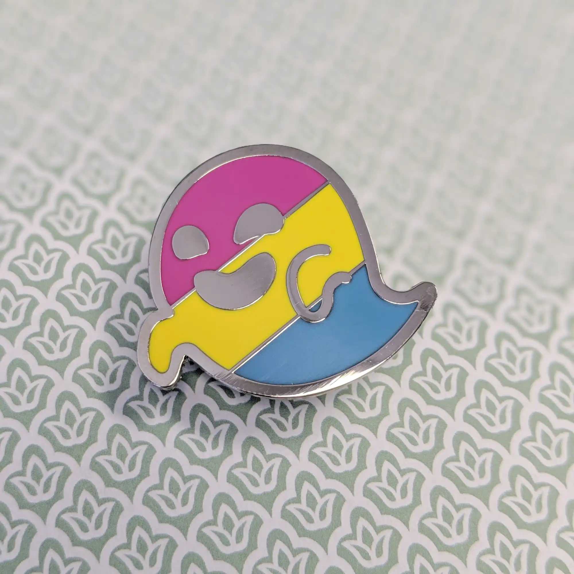 Pantergeist (pansexual pride) hard enamel pin